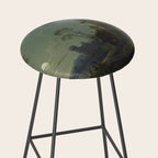 Moonlight River Cottage Antique Painting Stool Gallery Image 2