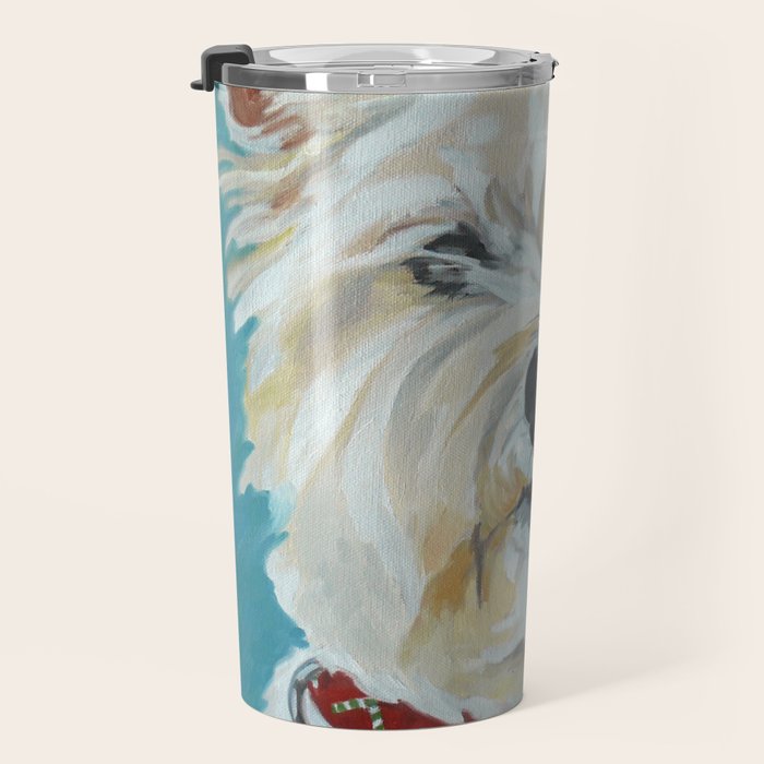 West Highland White Terrier Dog Portrait Travel Mug Gallery Image 3