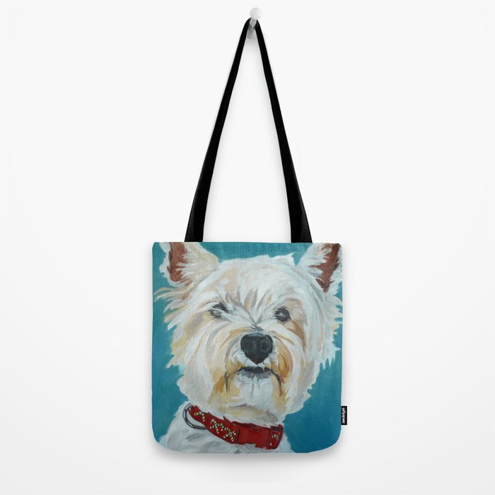 West Highland White Terrier Dog Portrait Tote Bag Gallery Image 2