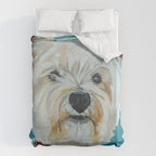 West Highland White Terrier Dog Portrait Duvet Cover Gallery Image 6