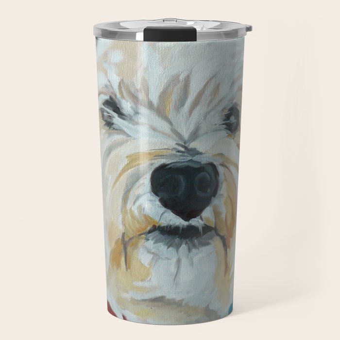 West Highland White Terrier Dog Portrait Travel Mug Gallery Image 1