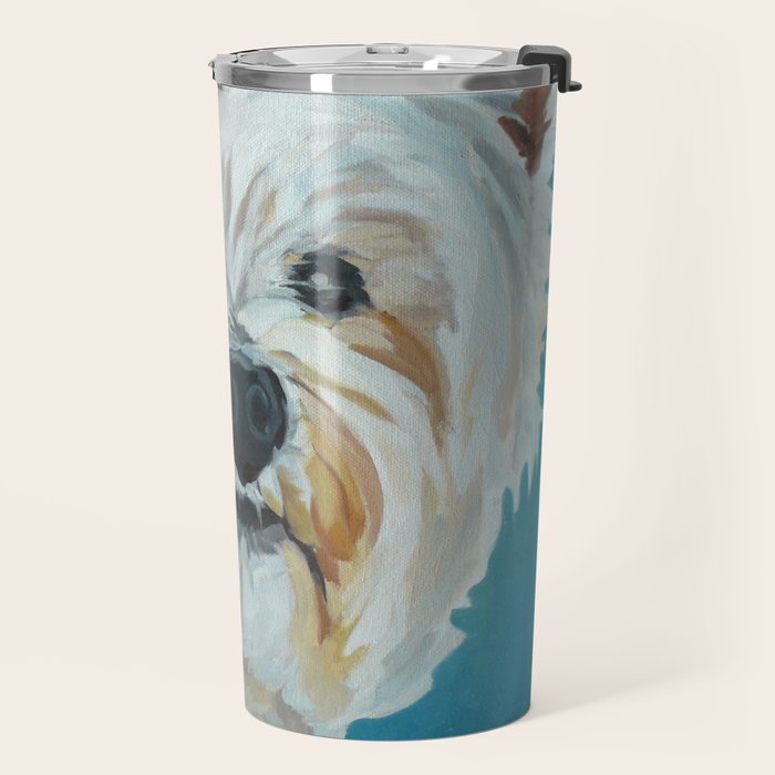 West Highland White Terrier Dog Portrait Travel Mug Gallery Image 2
