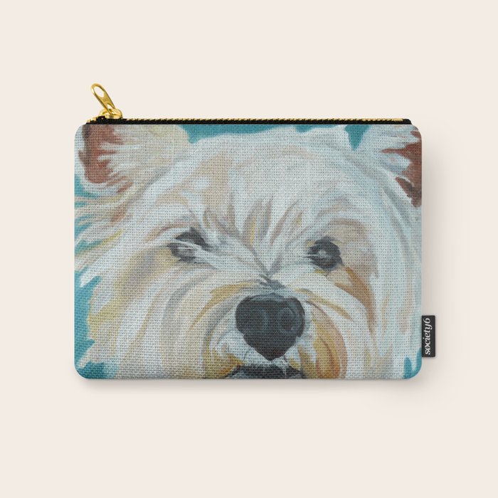 West Highland White Terrier Dog Portrait Carry All Pouch Gallery Image 1