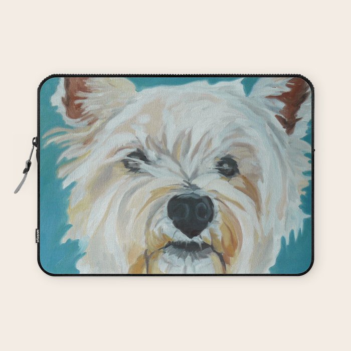West Highland White Terrier Dog Portrait Laptop Sleeve Gallery Image 1