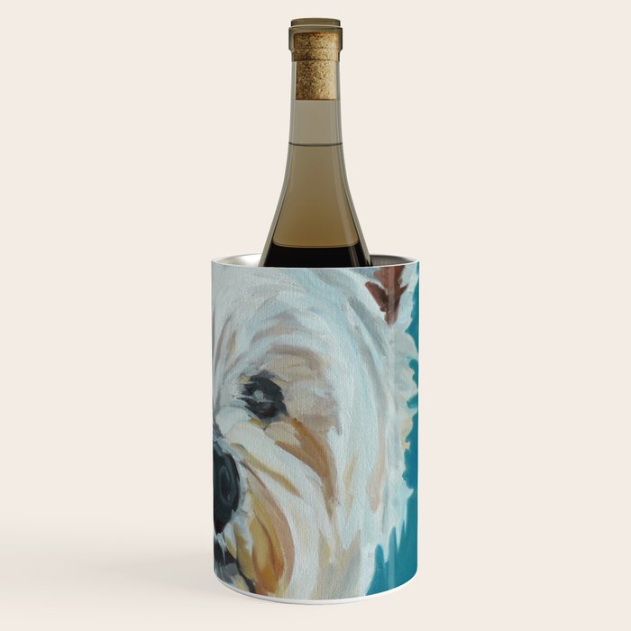 West Highland White Terrier Dog Portrait Wine Chiller Gallery Image 3