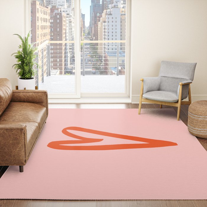 Heart Doodle Big 1 Rug Gallery Image 4