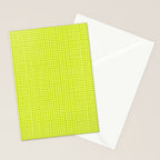 Fresh Lime Grid Stationery Card Gallery Image 2