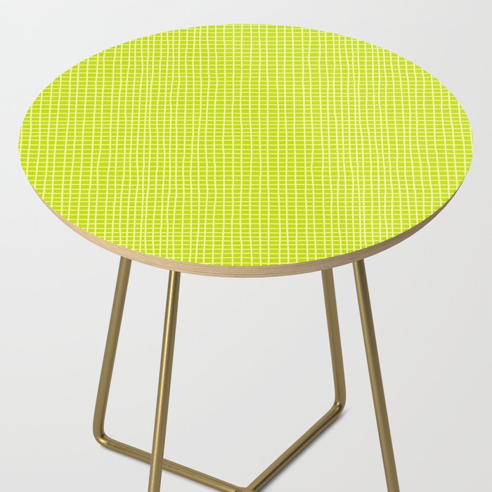 Fresh Lime Grid Side Table Gallery Image 2