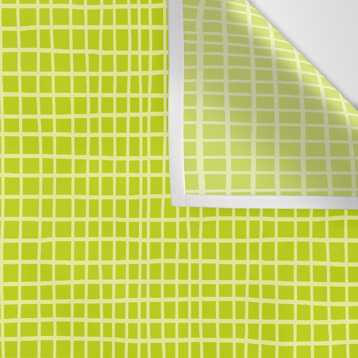 Fresh Lime Grid Wall Tapestry Gallery Image 3