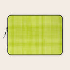 Fresh Lime Grid Laptop Sleeve Gallery Image 1