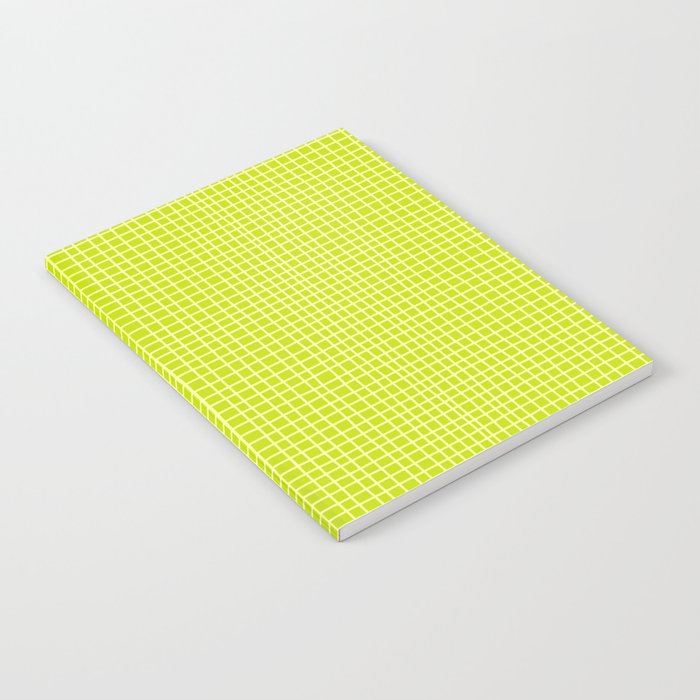Fresh Lime Grid Notebook Gallery Image 2