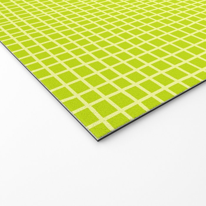 Fresh Lime Grid Welcome Mat Gallery Image 2