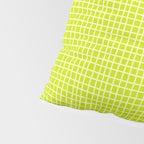 Fresh Lime Grid Pillow Sham Gallery Image 4