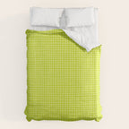 Fresh Lime Grid Duvet Cover Gallery Image 6