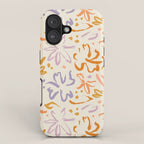 Colorful abstract flower art pattern iPhone Case Gallery Image 1
