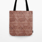 cadence triangles - rust Tote Bag Gallery Image 1