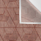 cadence triangles - rust Wall Tapestry Gallery Image 3