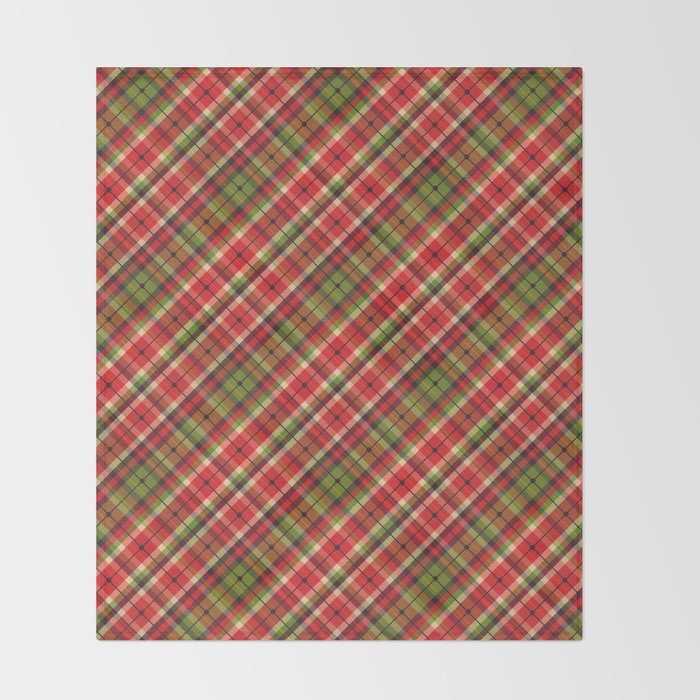Christmas Tartan Throw Blanket Gallery Image 2