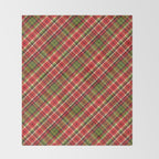 Christmas Tartan Throw Blanket Gallery Image 2
