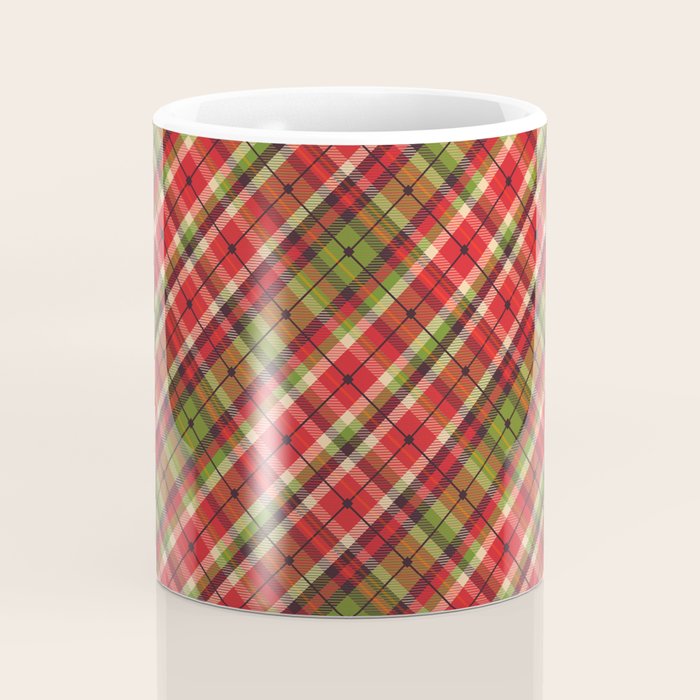Christmas Tartan Coffee Mug Gallery Image 4