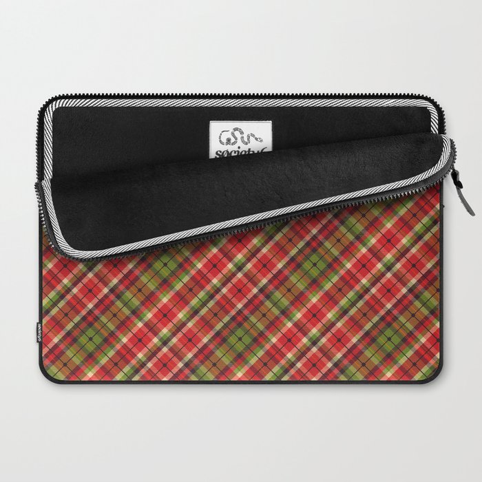 Christmas Tartan Laptop Sleeve Gallery Image 2