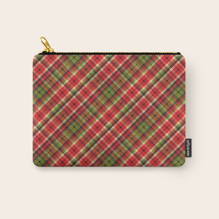 Christmas Tartan Carry All Pouch Gallery Image 1