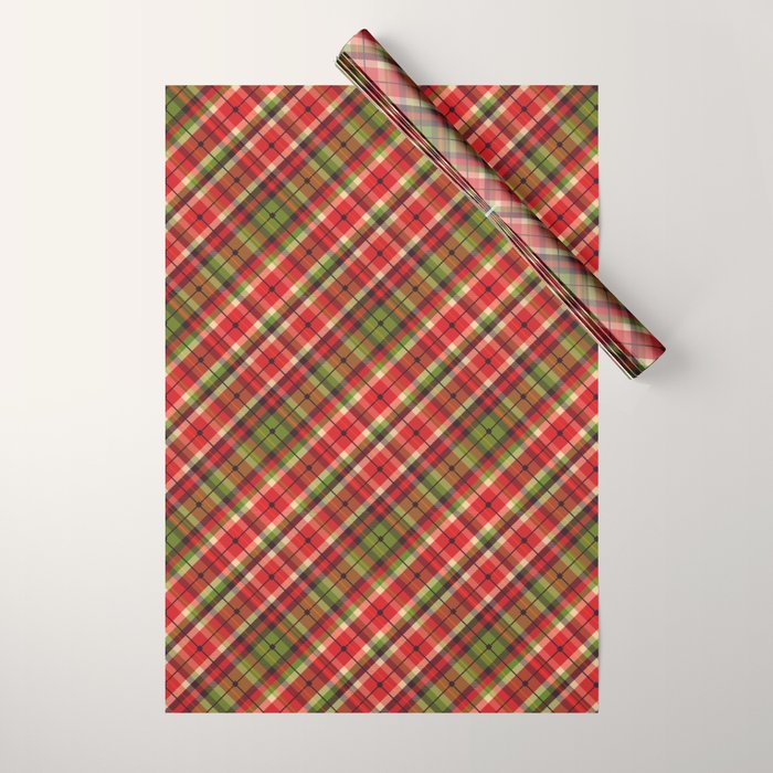 Christmas Tartan Wrapping Paper Gallery Image 1