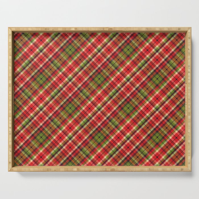 Christmas Tartan Serving Tray Gallery Image 1