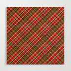 Christmas Tartan Wood Wall Art Gallery Image 1