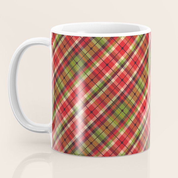 Christmas Tartan Coffee Mug Gallery Image 3