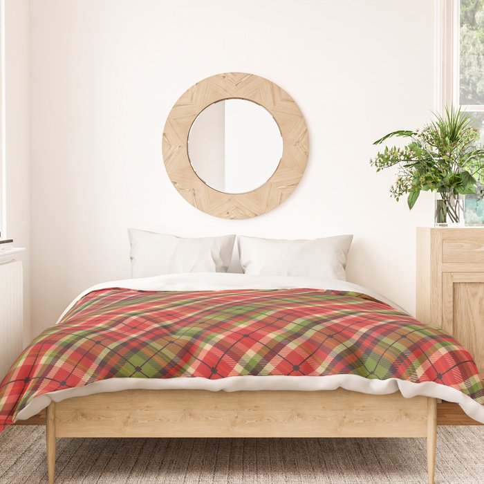Christmas Tartan Duvet Cover Gallery Image 3