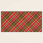 Christmas Tartan Desk Mat Gallery Image 3