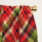 Christmas Tartan Window Curtain Gallery Image 2