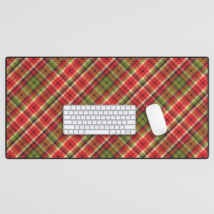 Christmas Tartan Desk Mat Gallery Image 1