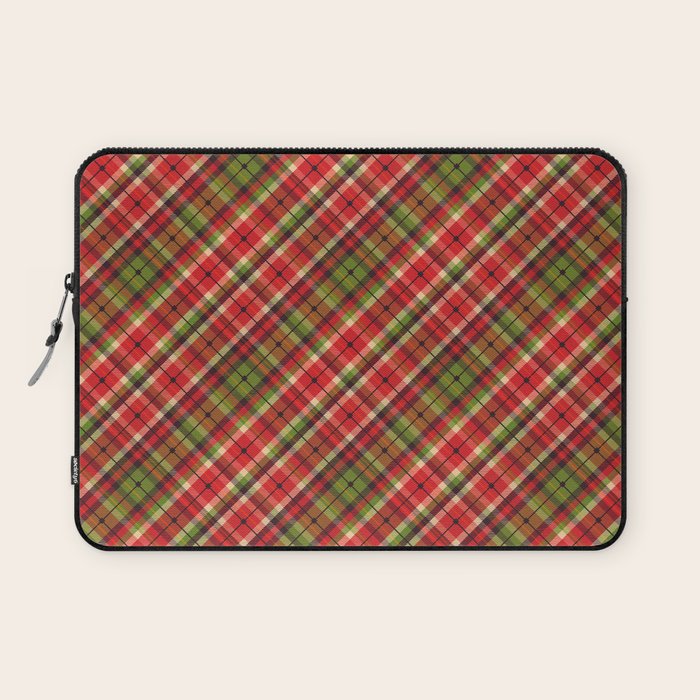 Christmas Tartan Laptop Sleeve Gallery Image 1