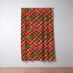 Christmas Tartan Window Curtain Gallery Image 3
