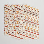Mushroom Medley Pattern - Neutral Wrapping Paper Gallery Image 3