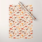 Mushroom Medley Pattern - Neutral Wrapping Paper Gallery Image 1