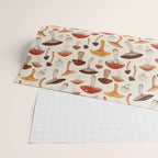 Mushroom Medley Pattern - Neutral Wrapping Paper Gallery Image 2