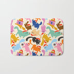 Christmas Cats in Santa Hats Bath Mat Gallery Image 1