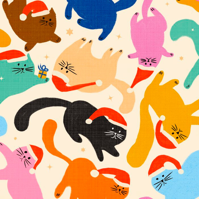 Christmas Cats in Santa Hats Coffee Mug Gallery Image 2