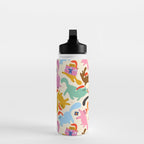 Christmas Cats in Santa Hats Water Bottle Gallery Image 3