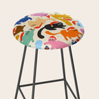 Christmas Cats in Santa Hats Stool Gallery Image 2