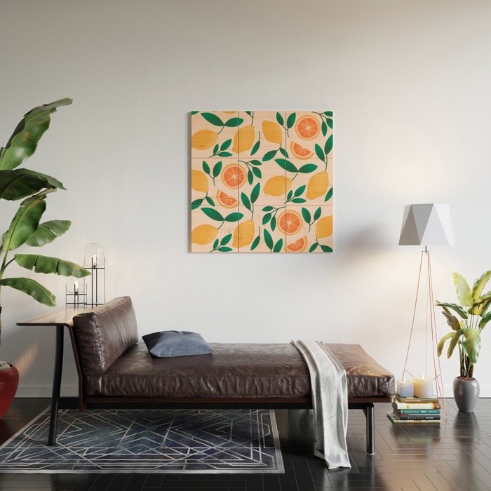 Citrus Fruits Wood Wall Art Gallery Image 2