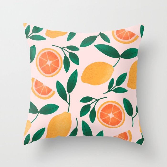 Citrus Fruits Throw Pillow Gallery Image 6