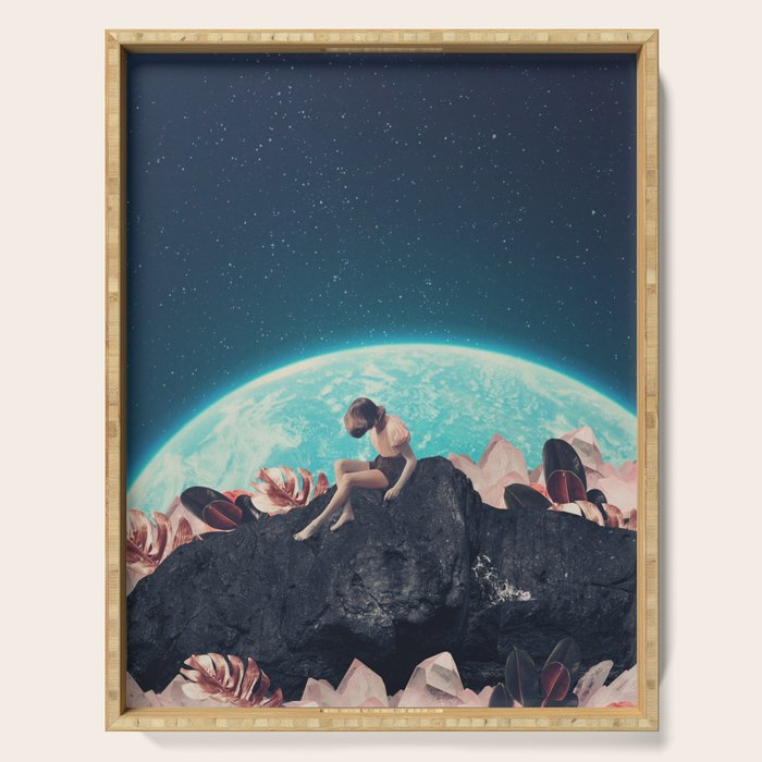 Your love crystallized inside me Serving Tray Gallery Image 1