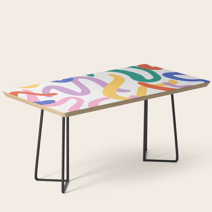 Colorful paint brush stroke art texture Coffee Table Gallery Image 1
