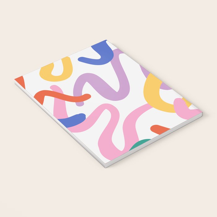 Colorful paint brush stroke art texture Notebook Gallery Image 3