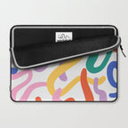 Colorful paint brush stroke art texture Laptop Sleeve Gallery Image 2