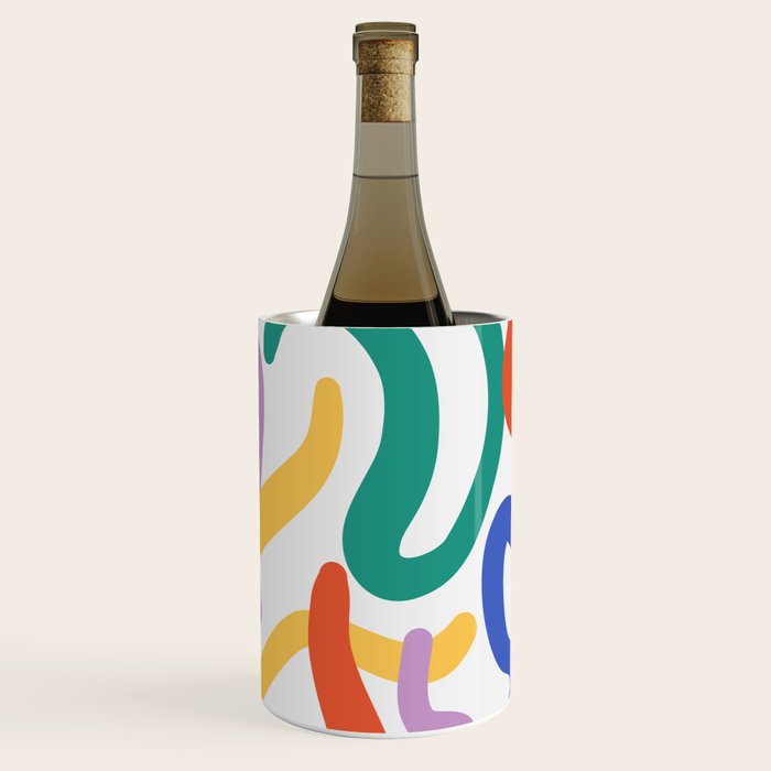 Colorful paint brush stroke art texture Wine Chiller Gallery Image 3